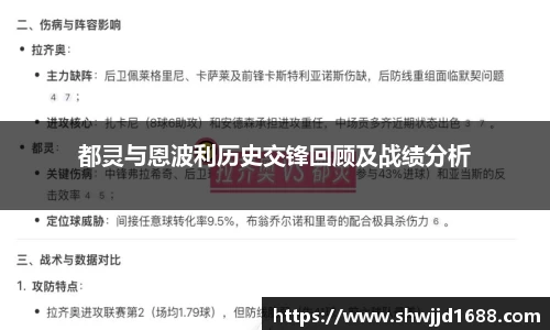 都灵与恩波利历史交锋回顾及战绩分析